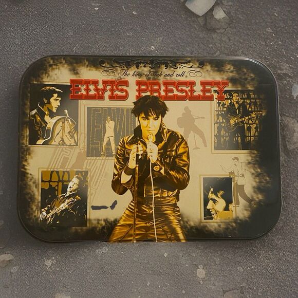 2005 Elvis Presley '68 Special Large Tin Tote Lunch Box 47170 Mint King of Rock - Picture 1 of 15